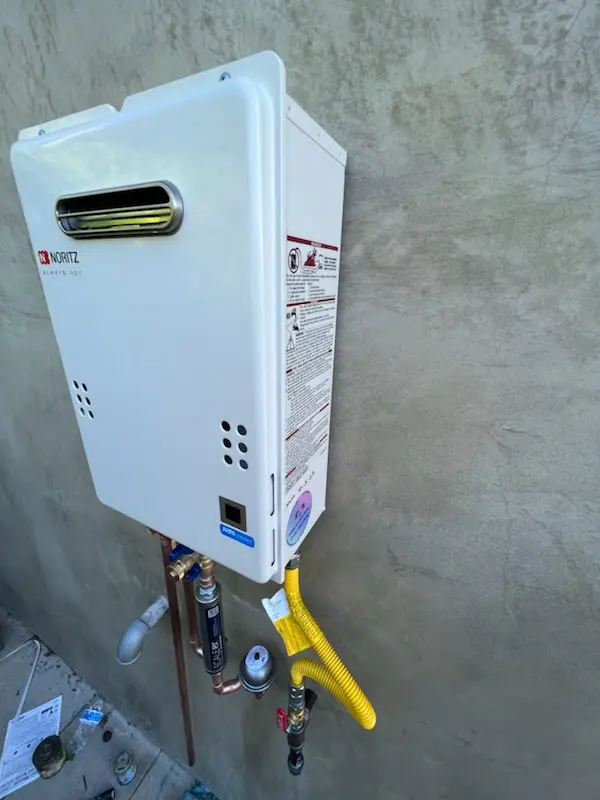 Tankless water heater installation for Elwyn homes